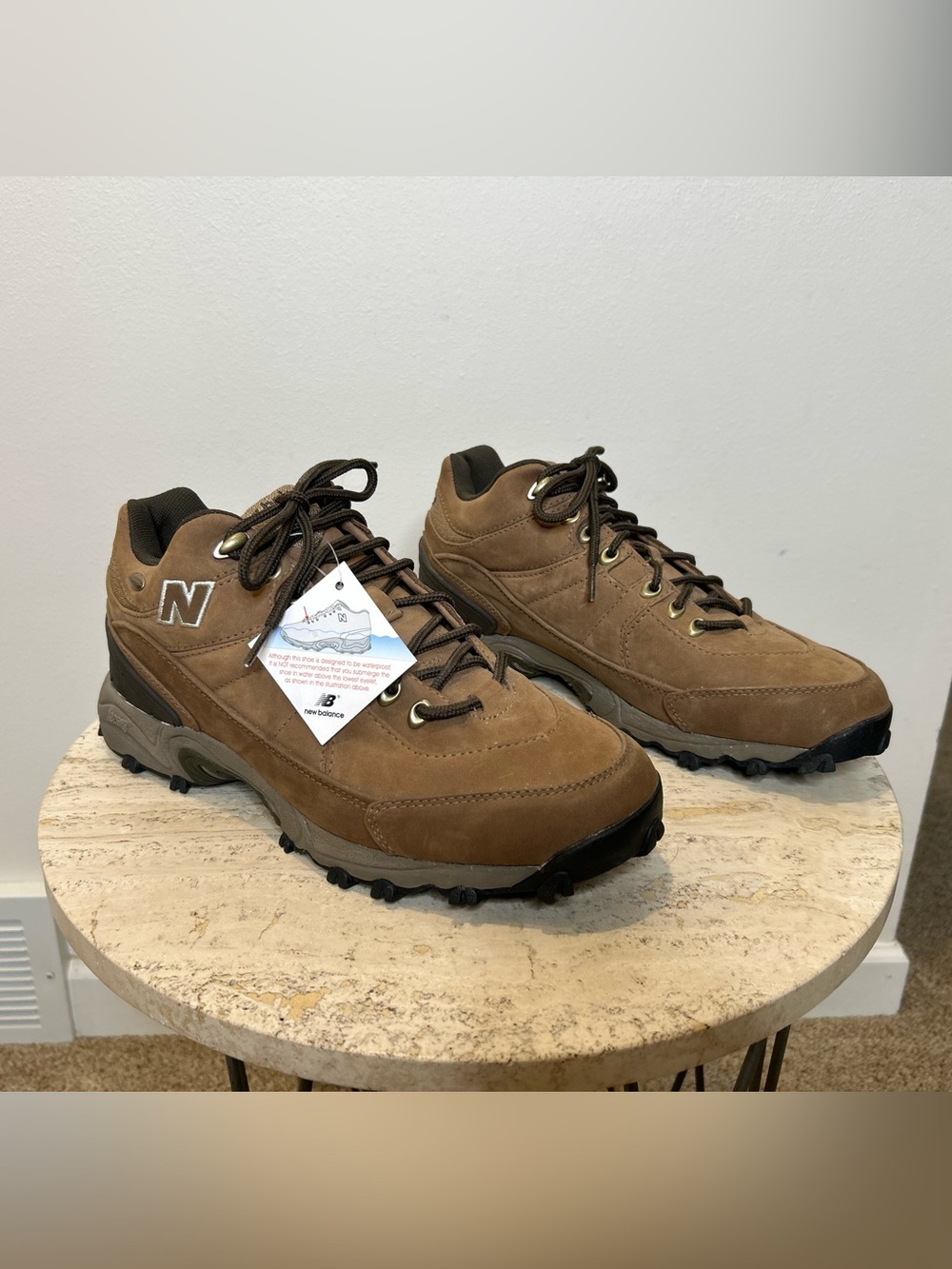 New Balance 974 Brown Men's Waterproof Hiking Boots — Rugged Trail Grip Size 12